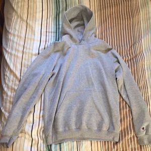 Grey champion hoodie kids xl
